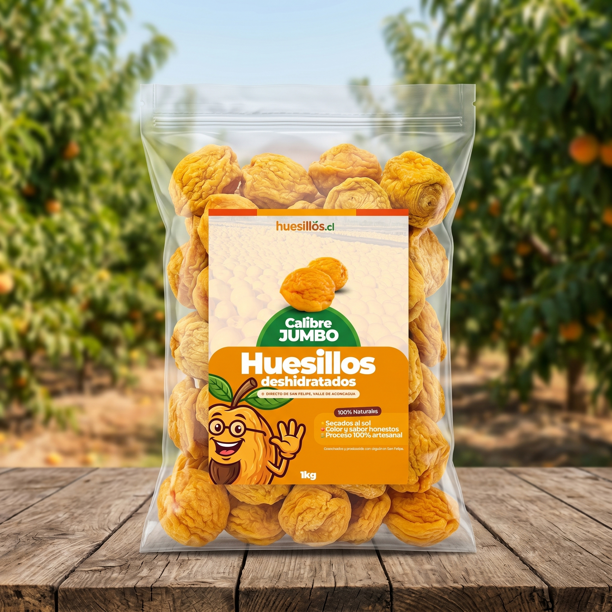 🍑 Huesillos Premium – Bolsa de 1 kg JUMBO